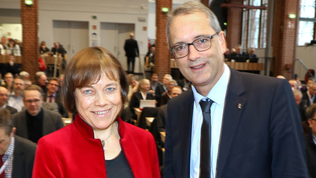 Annette Kurschus und Ulf Schlüter