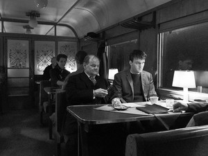 Filmszene im Zug aus dem Film 'Die Theorie von allem' 