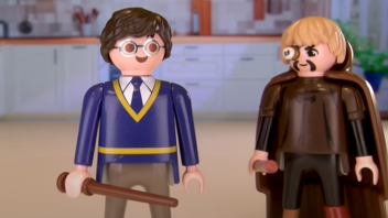 Harry Potter und Alastor Mad Eye Moodie als Playmobilfiguren