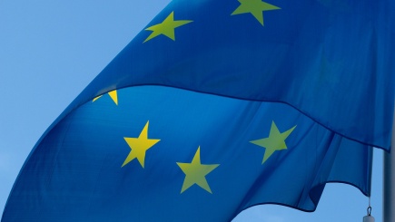 wehende Fahne der EU