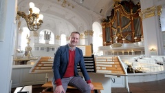 Michel-Organist und Kantor Jörg Endebrock der Hauptkirche St. Michaelis (Michel) in Hamburg