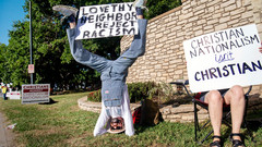 Protest gegen christlichen Nationalismus im texanischen Fort Worth