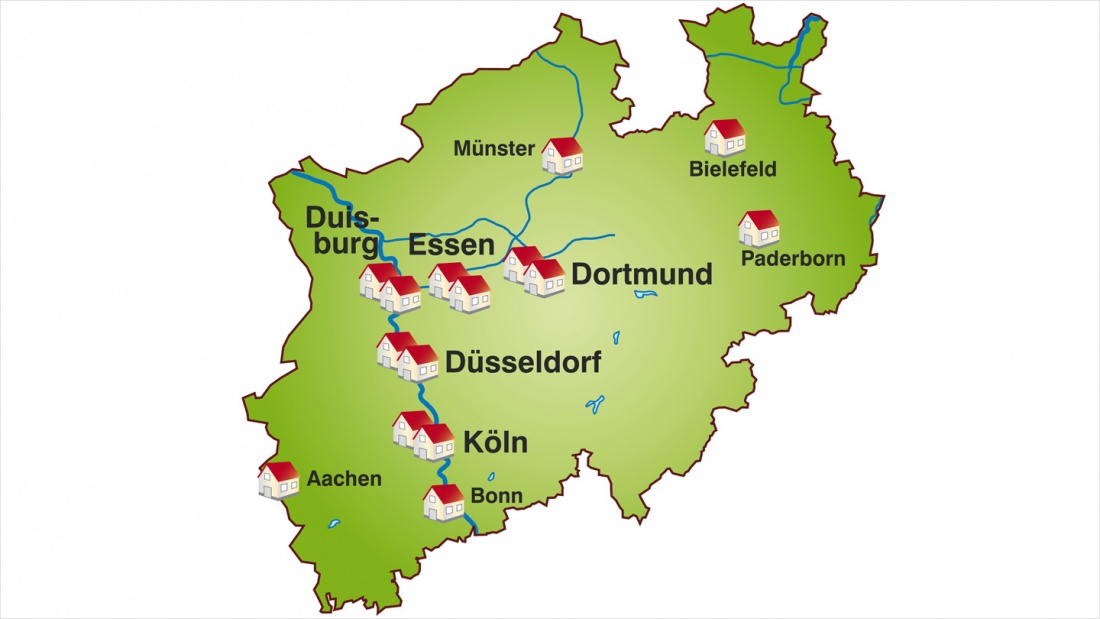 Ruhrgebiet Karte