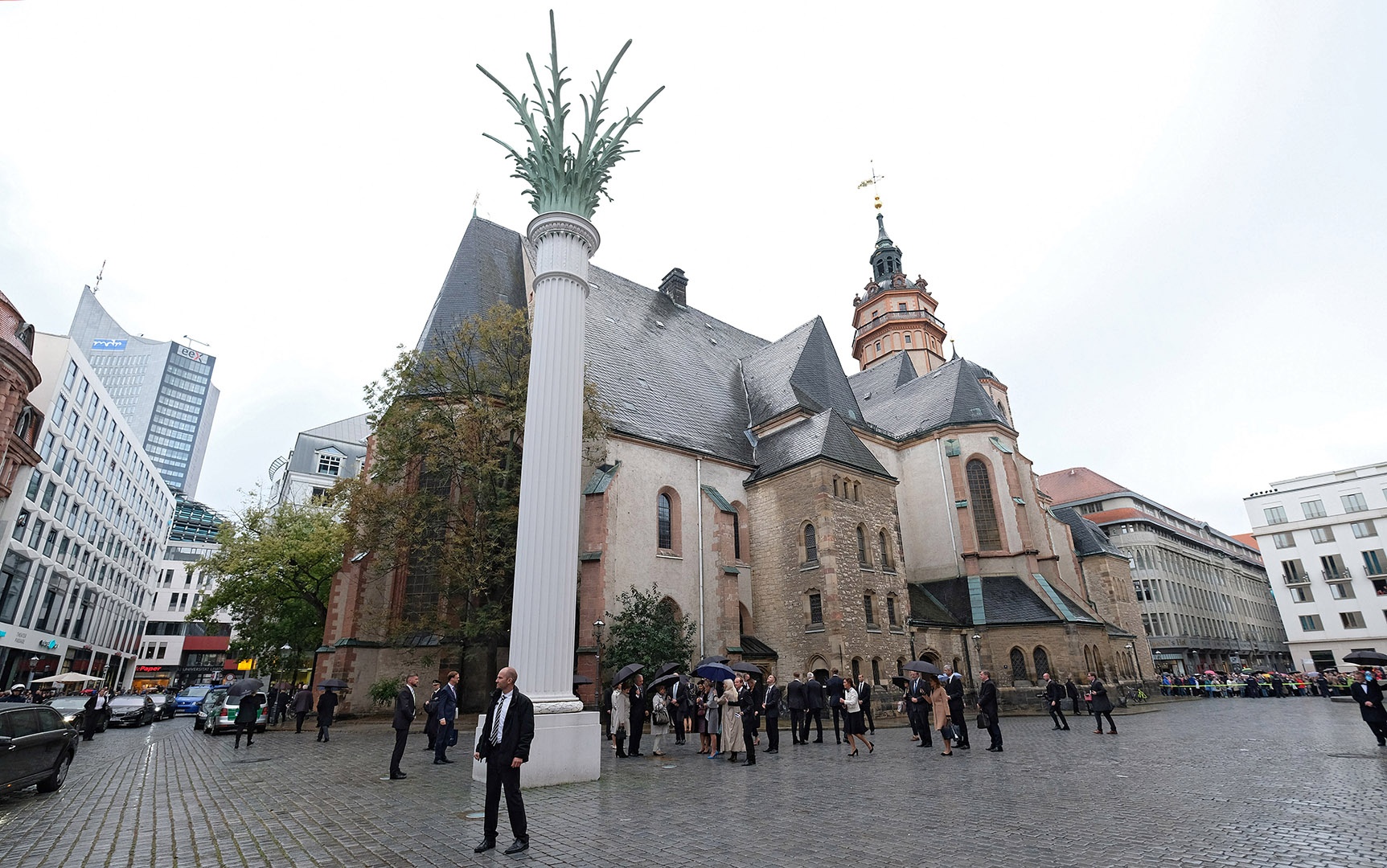 Außenfassade der Kirche in Leipzig