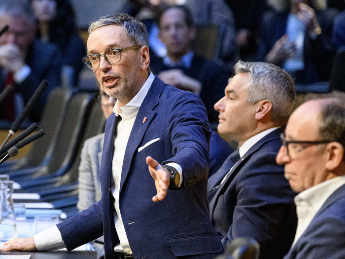 Herbert Kickl im österreichischem Parlament