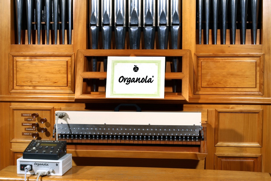 Orgel-Automat mit Fernbedienung im Erlanger Waldkrankenhaus 