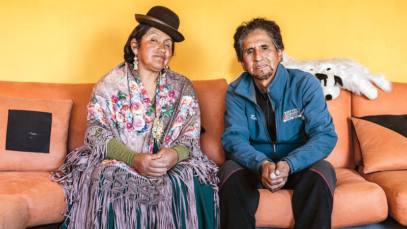 Teodora und Agustin aus Bolivien haben sich als Kinder kennengelernt 