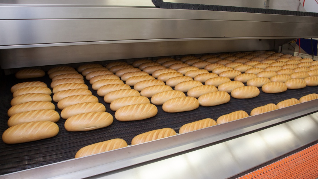 Brotproduktion in Großbäckerei