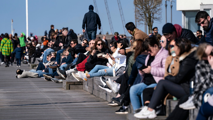 Malmö, Västra Hamnen (Westhafen) am 05.04.2020