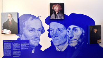 Ausstellung über Humanisten und Weggefaehrten von Martin Luther, Philipp Melanchthon, Georg Burckhart, Erasmus von Rotterdam.