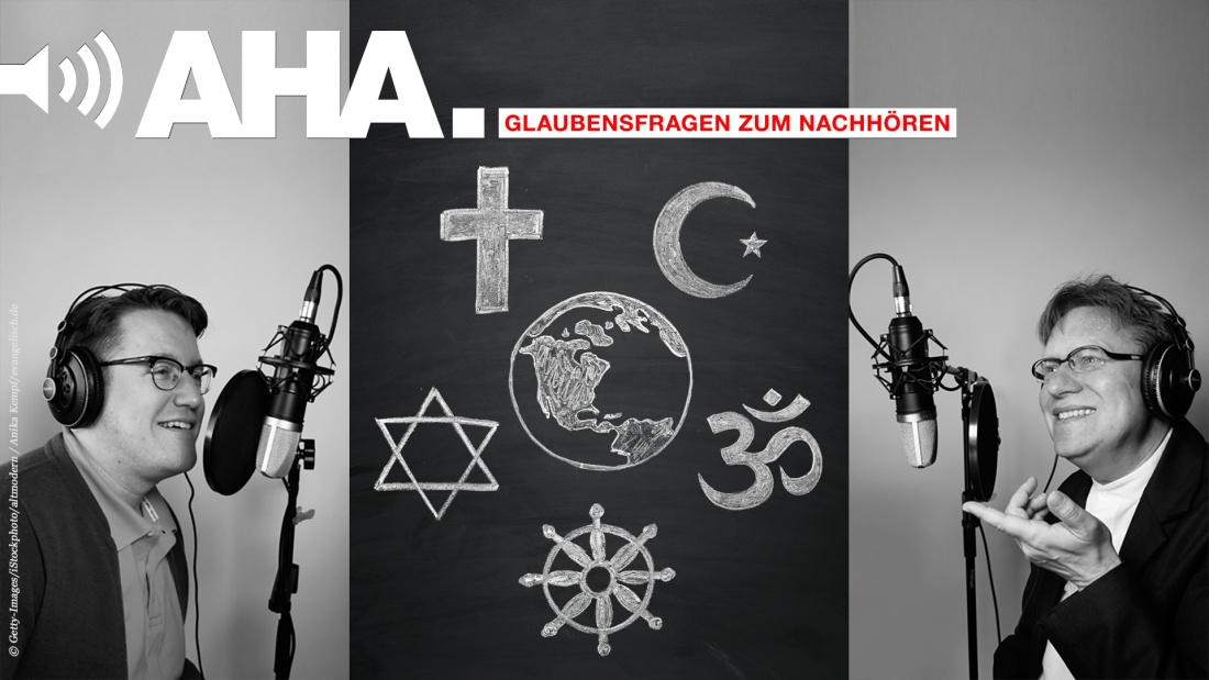 Podcast "Aha - Glaubensfragen zum Nachhören"