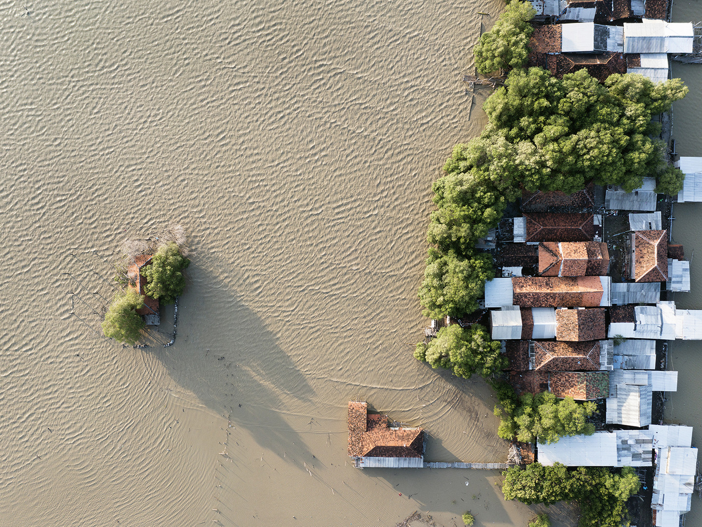 Drohnenaufnahme Hochwasser