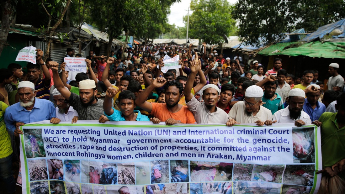 Seit Ende August 2017 flohen mehr als 700 000 Rohingya vor der Gewalt des Militärs aus ihrer Heimat in Myanmar ins benachbarte Bangladesch. 