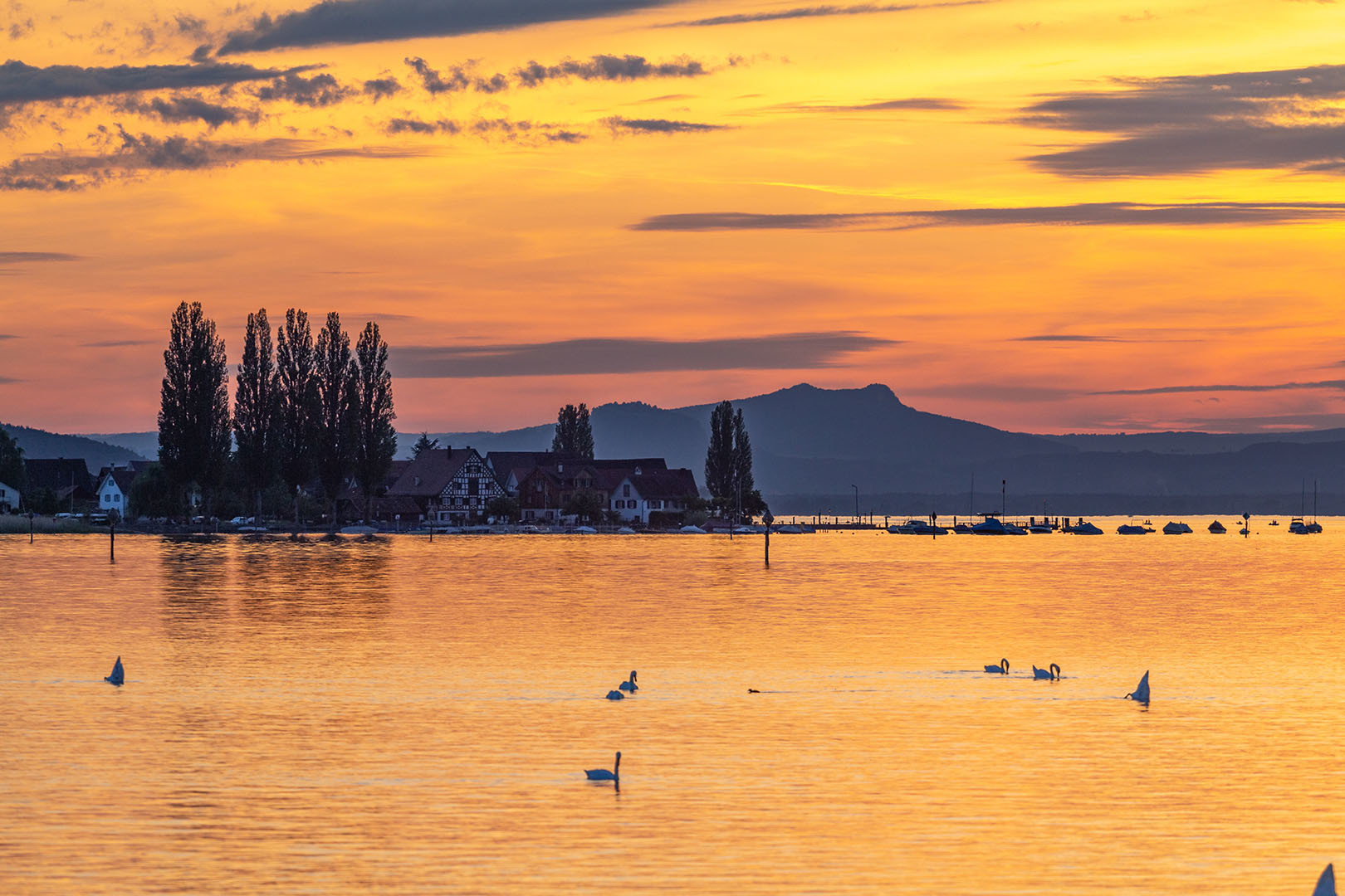 Sonnenuntergang am Bodensee