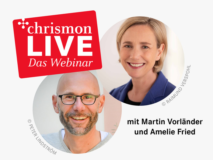 chrismon-Webinar mit Martin Vorländer und Amelie Fried