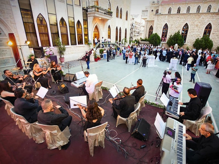 Konzert am neuen Gemeindezentrum der Bethelkirche in Aleppo - Anlaufstelle für Christen und Muslime