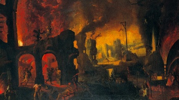 “Die Hölle”, Gemälde von Pereira, Diogo und Vieira de Mattos, um 1640/50.