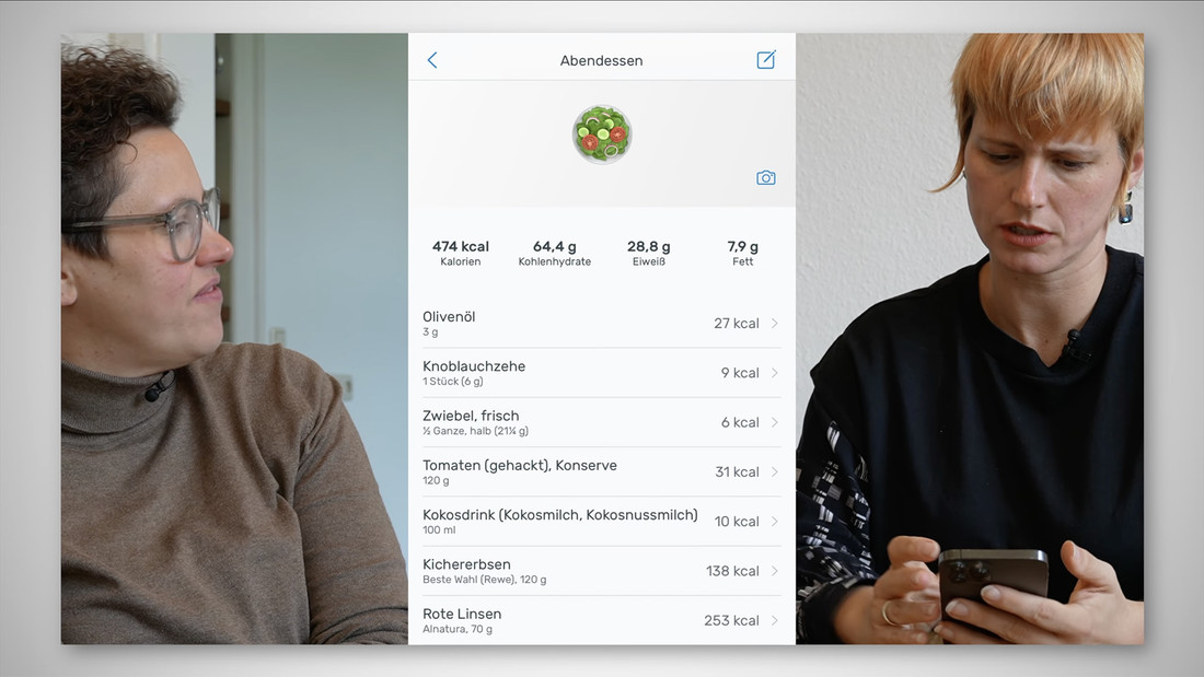 Screenshot vom Video "Gesunde Ernährung als ewiger Kampf"