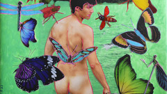 "Männer umschwirrn mich" – Nackter Mann mit Schmetterlingen, aber ohne Sexualpartner