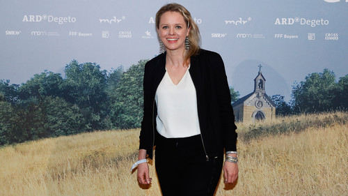 Regisseurin Julia von  Heinz bei der Premiere von "Katharina Luther"