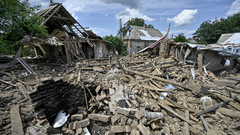  Orichiw: Trümmer eines Hauses