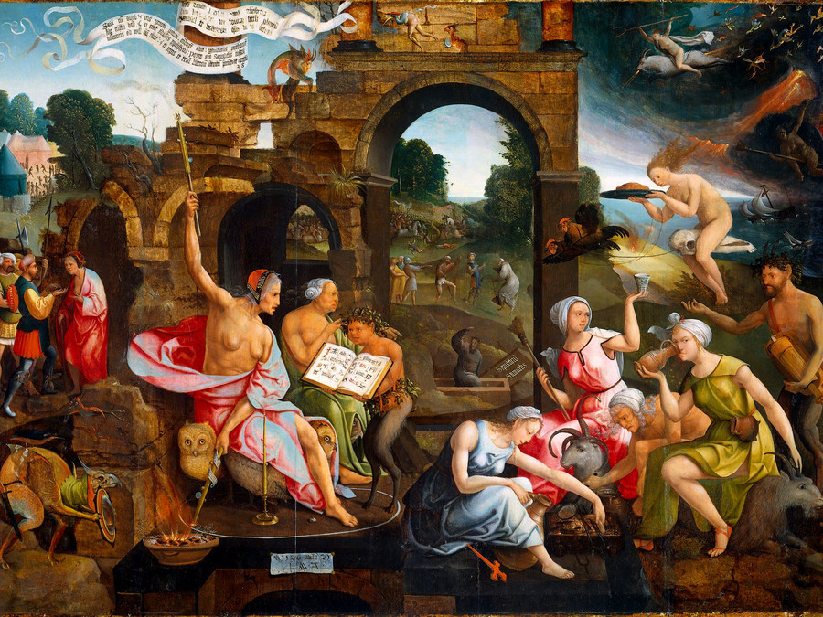 Jacob Cornelisz van Oostanen, Saul und die Hexe von Endor, 1526