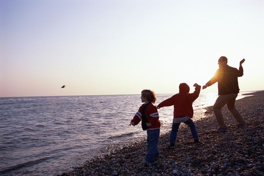 Familie am Meer