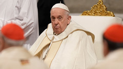 Papst Franziskus in einer Messe