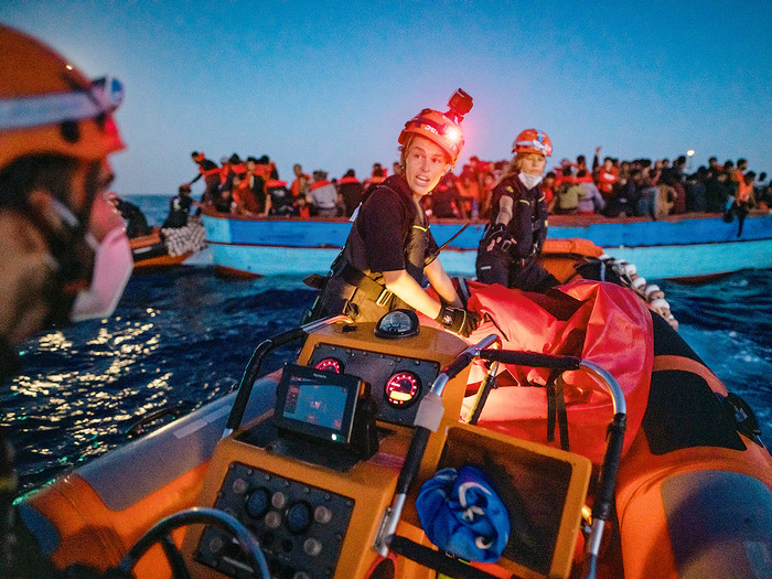 Rettungseinsatz der Sea-Eye im Mittelmeer