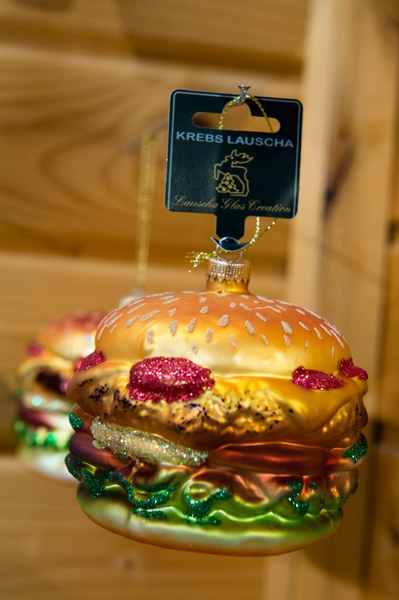 Hamburger aus Glas