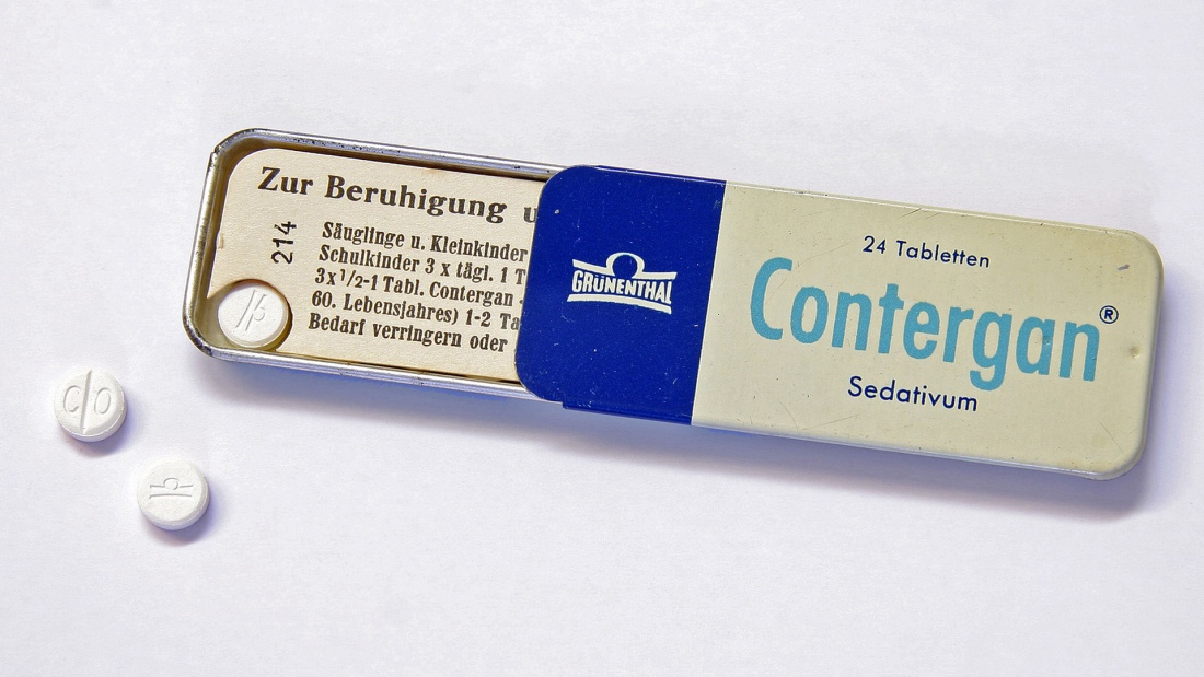 Contergan-Packung mit Schlaftabletten Tabletten
