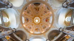 Decke in der Frauenkirche in Dresden.