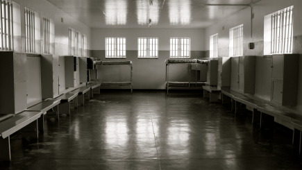 Gruppenzelle im Gefängnis auf Robben Island