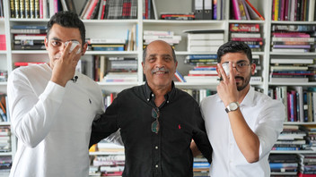 Erfan (links), Behrouz Asadi (Mitte) und Milad (rechts)