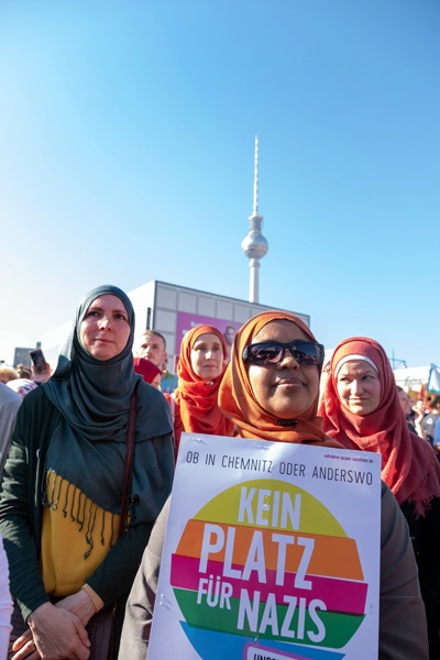 Frauen demonstireren in Berlin