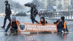 Aktivisten der Letzten Generation in Dresden