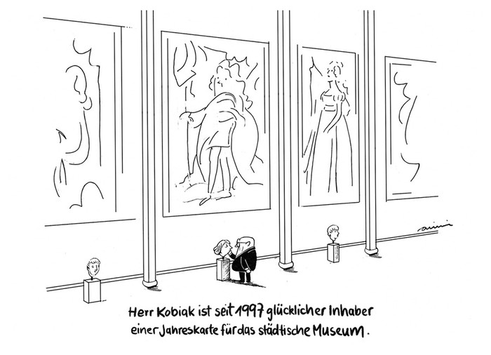 Cartoon "Unterm Strich" von Maren Amini