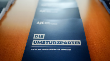 Broschüre »"Die Umsturzpartei"– Wie die AfD unsere Demokratie gefährdet«