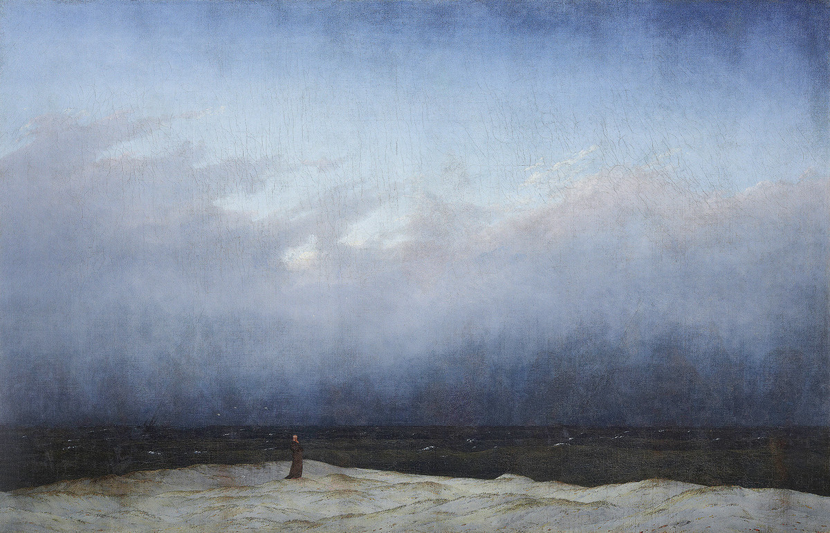 Das Kunstwerk - "Mönch am Meer", Caspar David Friedrich 