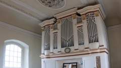 Orgel in der evangelischen Kirche in Jonaswalde