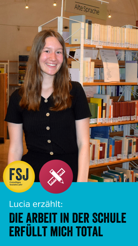 Lucia macht über die Diakonie Bayern im Stetten-Institut Augsburg ein FSJ in einer Mädchen-Schule