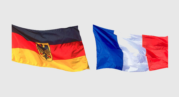 Deutschland Frankreich Flaggen