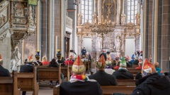 Gottesdienst am Rosenmontag in der evangelischen St. Martini-Kirche in Braunschweig.