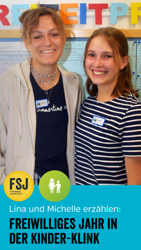 Lina und Michelle machen in der Kinder-Klinik Garmisch-Partenkirchen ein FSJ. Im Video berichten sie von ihren Erfahrungen.