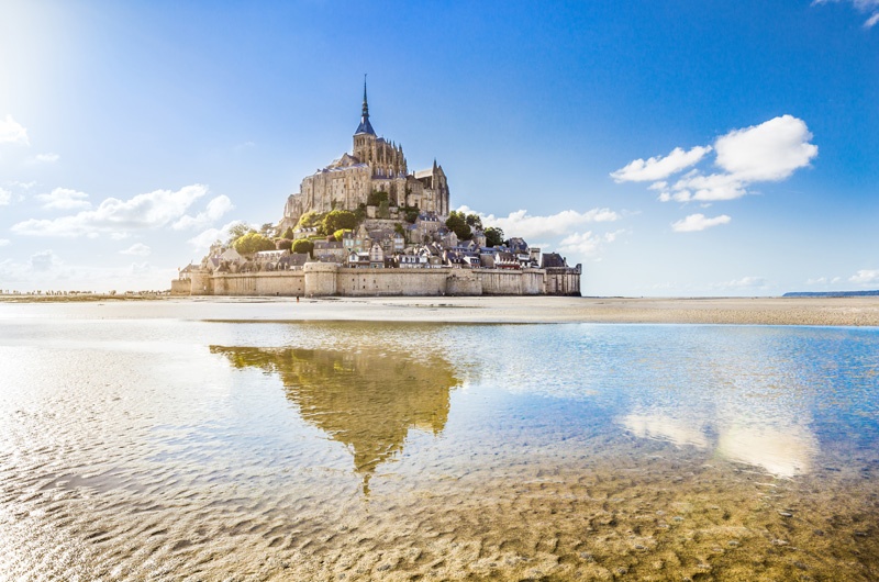 Klosterberg Mont Saint-Michel in Frankreich.