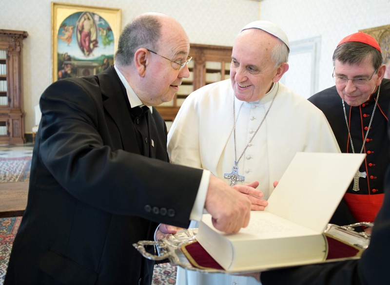 Nikolaus Schneider und Papst Franziskus