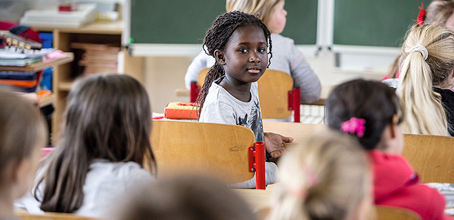 Flüchtling in Grundschule in Mecklenburg 