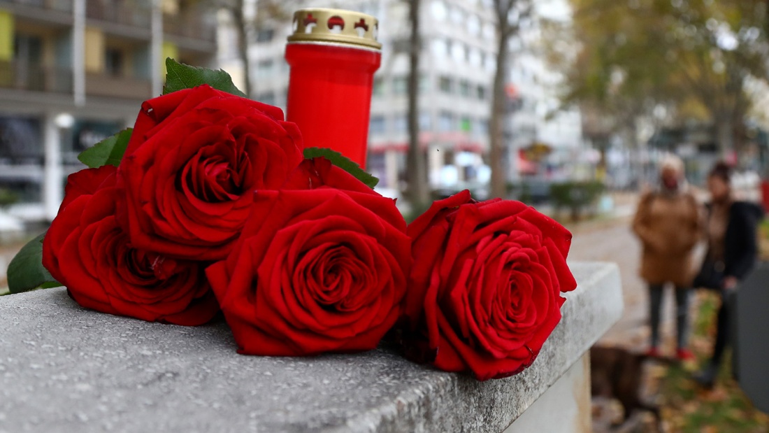 Gedenken an die vier Opfer des Terroranschlags in Wien