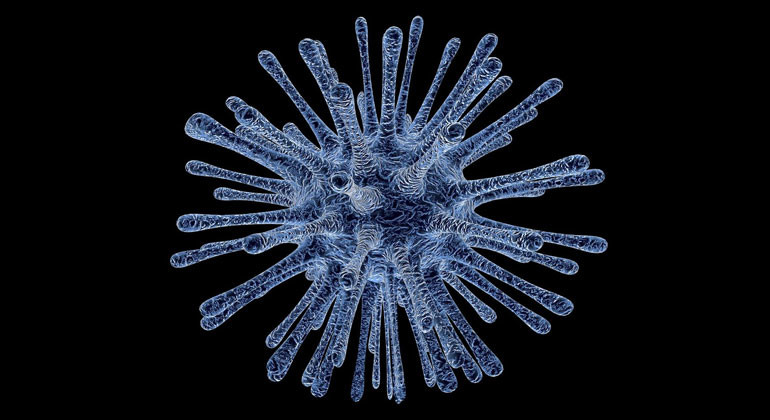 Coronavirus blau
