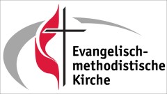 Das Logo der EmK zeigt ein Kreuz für Christus und eine Flamme für den Heiligen Geist.